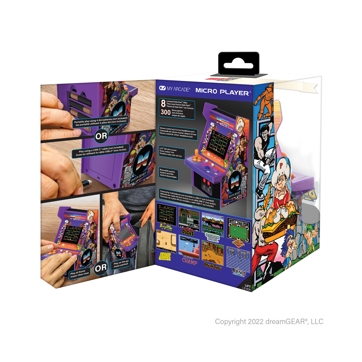 MICRO PLAYER 6.8" DATA EAST BURGER TIME